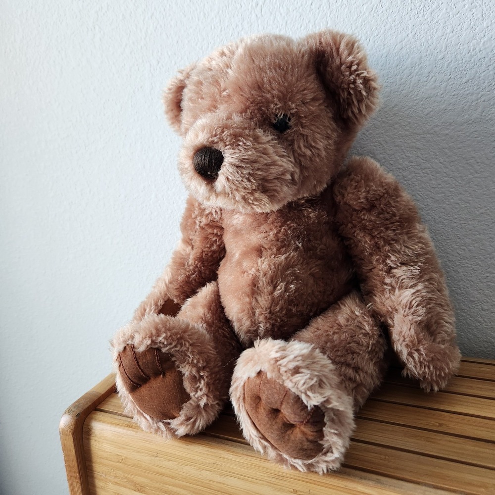 Hometown Products Soft Brown Bear Plush Stuffed Animal Sitting Traditional‎